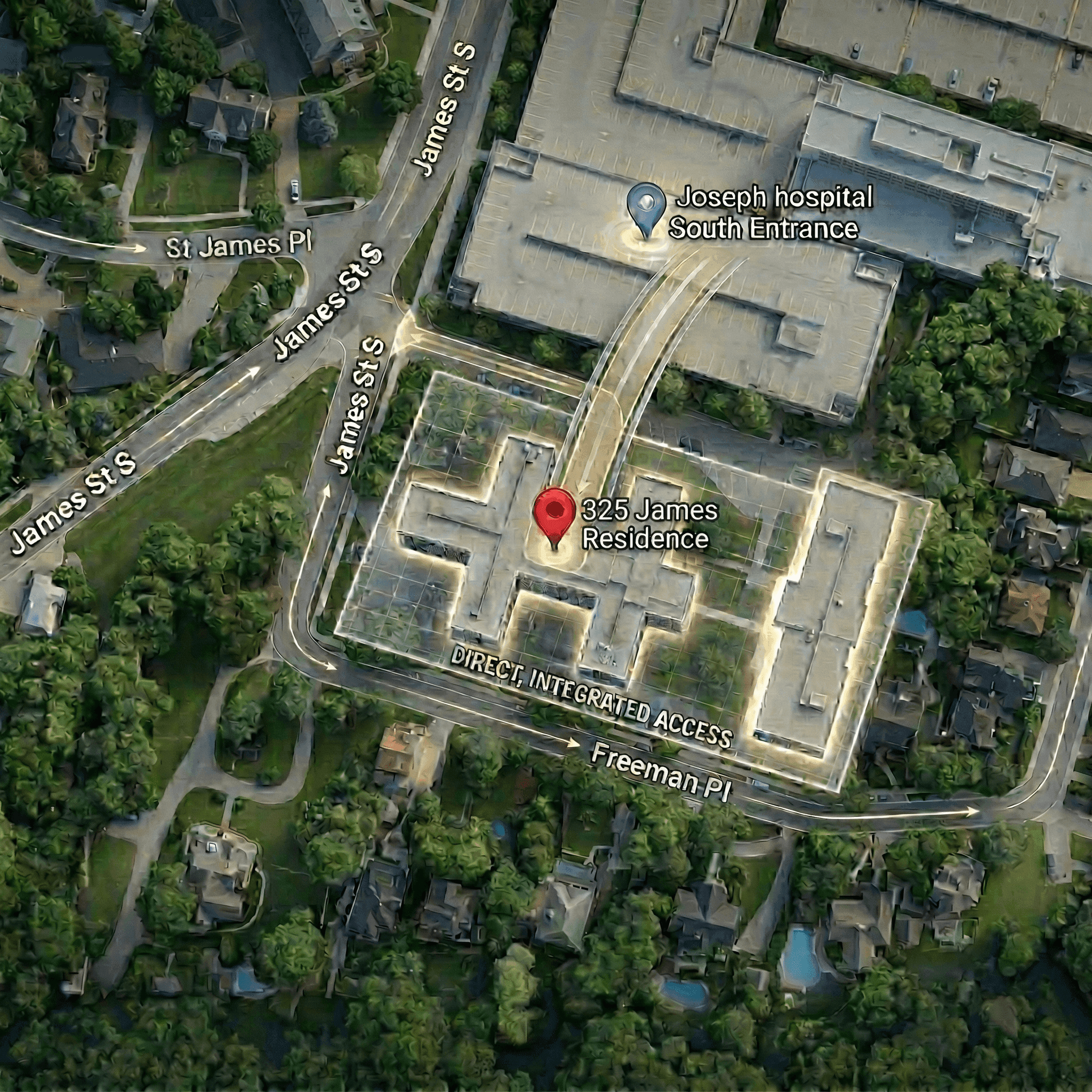 Adjacent to St. Joseph’s Healthcare